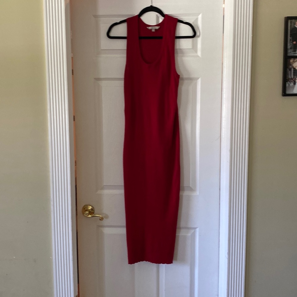 Athleta Red Sleevless Sweater dress